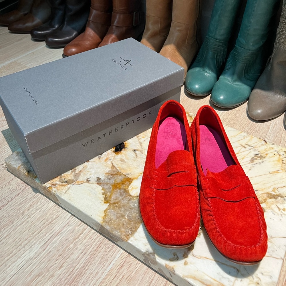 Aquatalia Lesley Suede loafers
